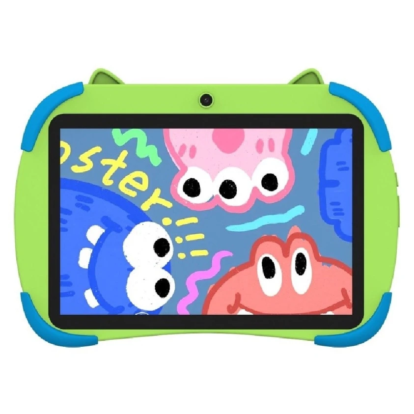 Tableta pentru copii, QUBO T10 KIDS, 10 inch, Quad-Core, 4GB RAM, 64GB ROM, Android 14, Verde