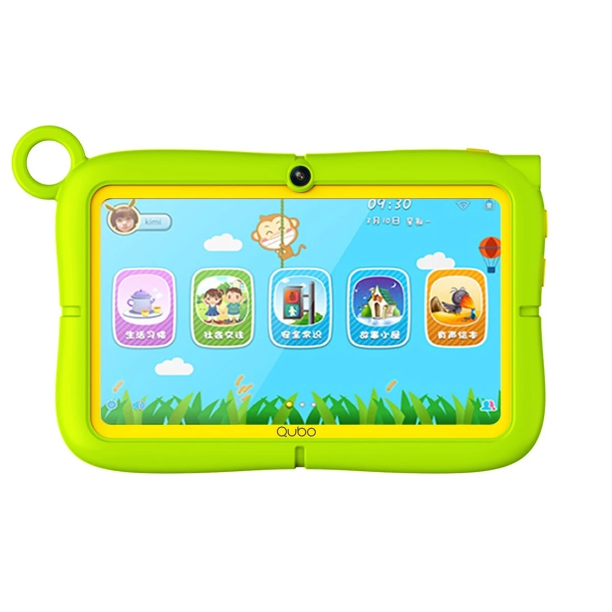 Tableta pentru copii, QUBO T7 KIDS, Quad-Core, 3GB RAM, 32GB ROM, Android 13, Verde